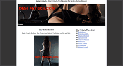 Desktop Screenshot of deinfetisch.com